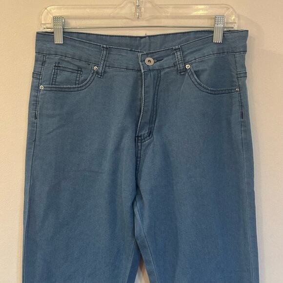 Women's Bell Bottom Jeans sz XS Lace Details - Picture 2 of 7
